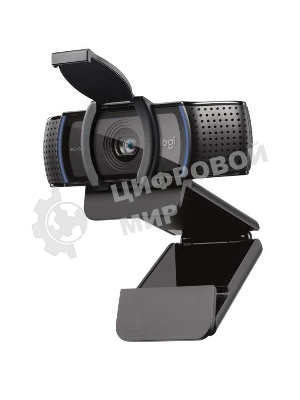 Веб-камера Logitech C920e 1920x1080, 30 кадр/с, USB Type-A, микрофон (2 шт, шумоподавление), автоматическая фокусировка, автоосвещение, шторка приватности, универсальное крепление