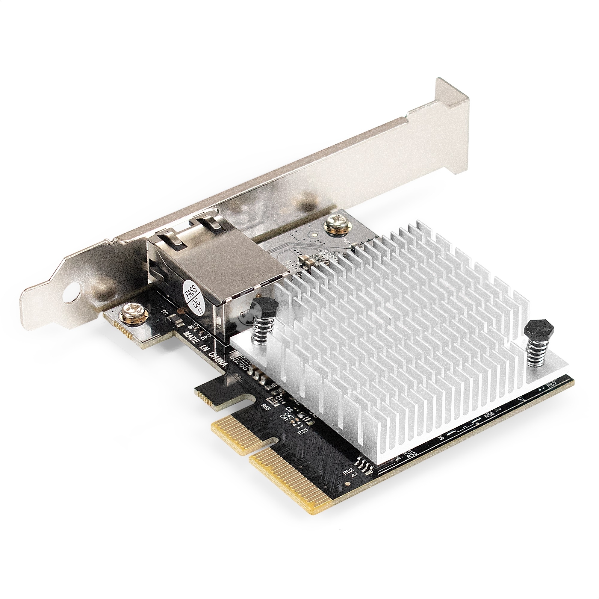 Сетевой адаптер ExeGate EXE-107S (PCI-E x4 v3.0, 1xRJ45, UTP 100Mbps/1000Mbps/2.5Gbps/10Gbps Marvell AQC107S)