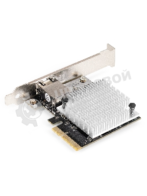 Сетевой адаптер ExeGate EXE-107S (PCI-E x4 v3.0, 1xRJ45, UTP 100Mbps/1000Mbps/2.5Gbps/10Gbps Marvell AQC107S)