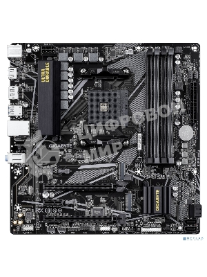 Материнская плата Gigabyte B550M DS3H R2, AM4, AMD B550, 4xDDR4, 4xSATA, 2xM.2, 1xPCIe 4.0 x16, 1xPCIe 3.0 x4, 1xPCIe 3.0 x1, 1xDP, 1xHDMI, 1x1Gb LAN, 4xUSB-A 5Gbps, 2xUSB-A 2.0, 3x3.5 мм, 7.1, mATX