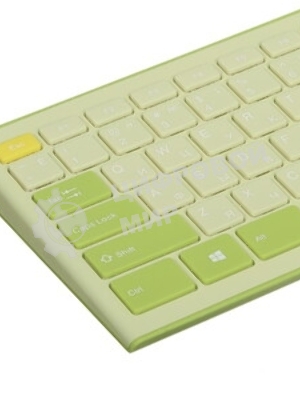 Комплект клавиатура + мышь Acer OCC205 беспроводной USB, 1200 dpi, зеленый/желтый