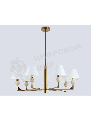 Люстра Ambrella light LH75162/7 BS/FR латунь/белый матовый E14*7 max 40W D890*580
