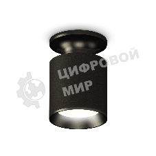 Светильник Ambrella Light XS6302100 SBK/PBK черный песок/черный полированный MR16 GU5.3 (N6902, C6302, N6103)