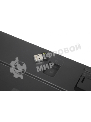 Клавиатура Logitech K868 гибридная, USB Type-A, Bluetooth, радиоканал, чёрный