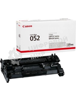 Картридж лазерный Canon 052 2199C002 черный (3100 стр.) для Canon MF421dw/MF426dw/MF428x/MF429x