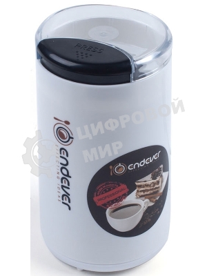 Кофемолка Endever Costa-1053, 250 Вт, 15000 об/мин, вес продукта для помола 100 гр, ABS-пластик, защита от перегрева двигателя