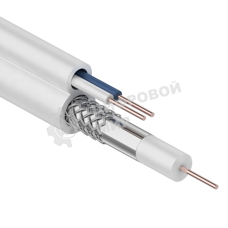 Кабель Rexant ККСВ-В+2х0,5 мм (бухта 100 м) белый