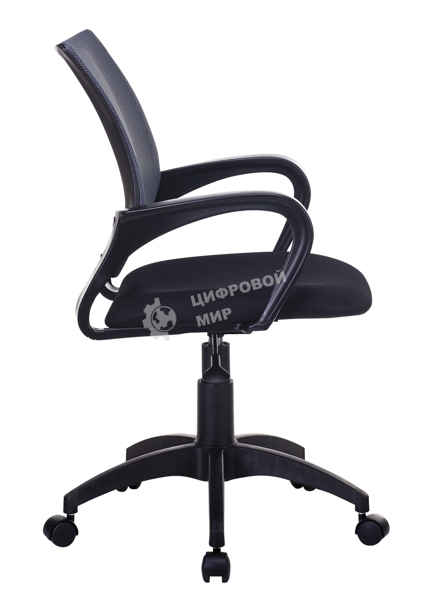 Кресло компьютерное Бюрократ CH-695NLT темно-серый TW-04 сиденье черный TW-11, сетка/ткань, крестовина пластик