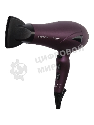 Фен Polaris PHD 2010Ti Megapolis Collection фиолетовый, 2100 Вт, ионизация