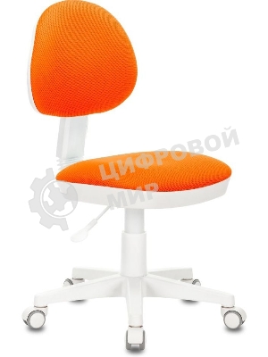 Кресло детское БЮРОКРАТ KD-3, на колесиках, ткань, оранжевый kd-3/wh/tw-96-1