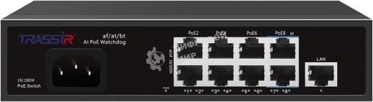 Коммутатор Trassir TR-NS1109-120-8PoE неуправляемый