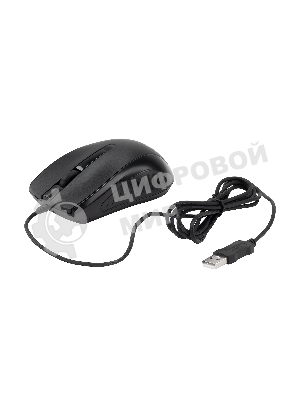 Мышь проводная Acer OMW136 черный, 1200 dpi, USB, кнопки - 3