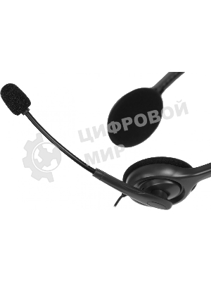 Гарнитура Logitech H110 серебристый, проводная, 3.5 мм