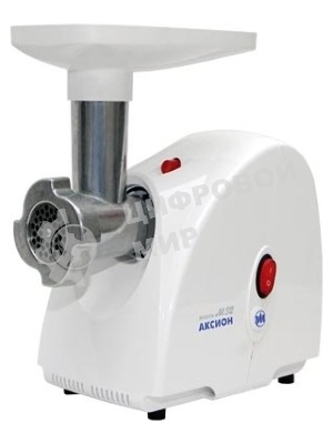 Мясорубка электрическая Аксион М32.03 белый, 1500 Вт, 1.7 кг/мин, защита от перегрузки, насадки - 5