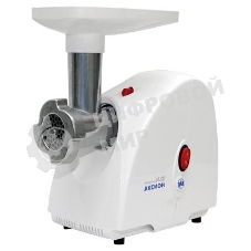 Мясорубка электрическая Аксион М32.02 белый, 1500 Вт, 1.7 кг/мин, защита от перегрузки, насадки - 5