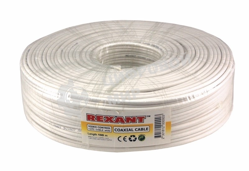 Кабель Rexant ККСВ-В+2х0,5 мм (бухта 100 м) белый