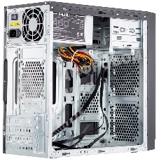 Компьютерный корпус Foxline FL-702, mATX, 1x5.25EXT, 1x3.5EXT, 2x3.5INT, 2xUSB 3.0, HDA, w/o FAN, w/450W ATX PSU, w/1.2m EU pwr cord