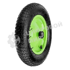 Колесо пневматическое Сибртех 3.25/3-8, длина оси 90мм,подшипник 16мм