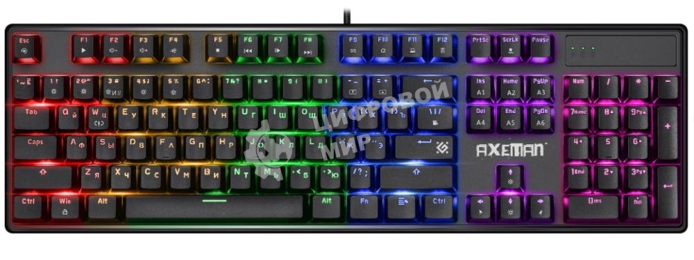 Клавиатура Defender Axeman GK-302 проводная, USB Type-A, чёрный