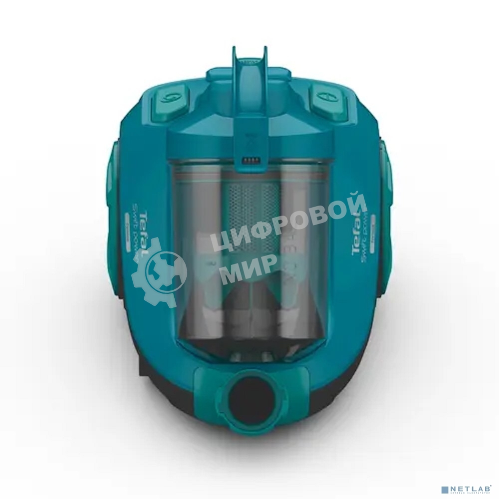Пылесос Tefal TW2922EA бирюзовый/черный, 750/2100Вт, уборка сухая, пылесборник контейнер 1.5л