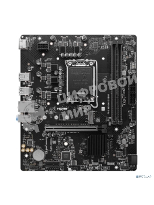Материнская плата MSI PRO H610M-S DDR4, LGA 1700, Intel H610, 2xDDR4, 2xSATA, 1xM.2, 1xPCIe 4.0 x16, 1xPCIe 3.0 x1, 1xHDMI, 1x1Gb LAN, 4xUSB 2.0, 2xUSB 3.2 Gen 1, 3x3.5 мм, 7.1, Micro-ATX