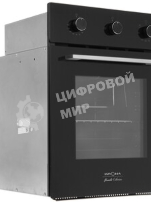 Духовой шкаф газовый Krona STRETTO 45 BL черный