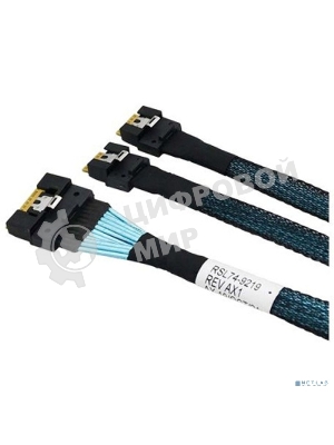 Кабель/SFF-8654 8i/SFF-8654 4i*2-0.8M