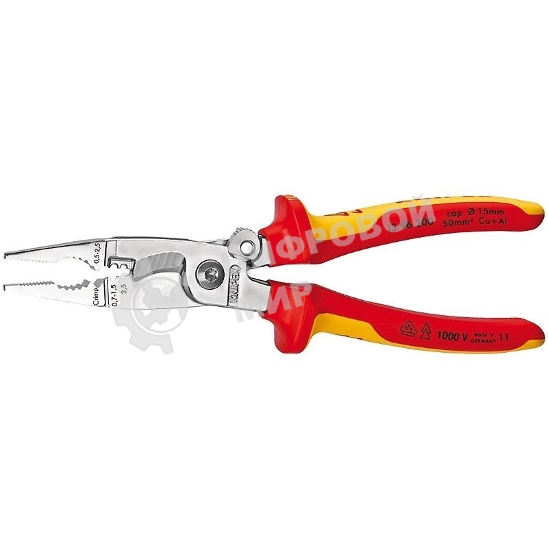 Плоскогубцы KNIPEX KN-1396200 универсальные хром