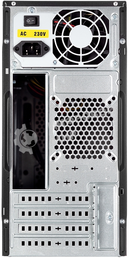 Компьютерный корпус Foxline FL-702, mATX, 1x5.25EXT, 1x3.5EXT, 2x3.5INT, 2xUSB 3.0, HDA, w/o FAN, w/450W ATX PSU, w/1.2m EU pwr cord