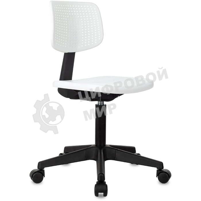 Кресло детское Бюрократ CH 200 белый пластик крестов. пластик