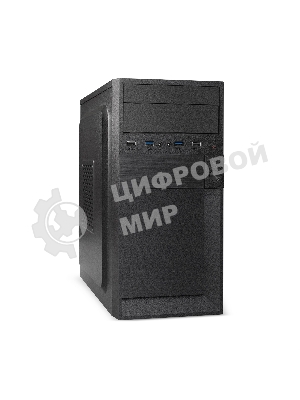 Компьютерный корпус Minitower ExeGate BAA-105U2-01-AAA350 (mATX, БП AAA350 с вент. 8см, 2*USB+2*USB 3.0, аудио, черный)