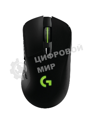 Мышь игровая Logitech G703 Lightspeed черная, сенсор 100-25600dpi (Hero25K), беспроводная 2.4GHz + USB 1,8м, 5 программируемых кнопок + колесо прокрутки, RGB-подсветка, под правую руку