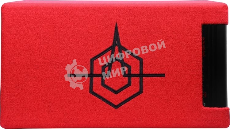 Сабвуфер автомобильный Ural АС-У12А КРАСНЫЙ 300Вт активный (30 см/12