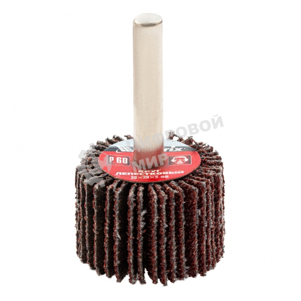 Круг лепестковый Matrix для дрели, 30 х 20 х 6 мм, P 60