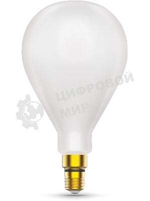 Лампа cветодиодная Gauss Filament А160 10W 890lm 4100К Е27 milky диммируемая LED