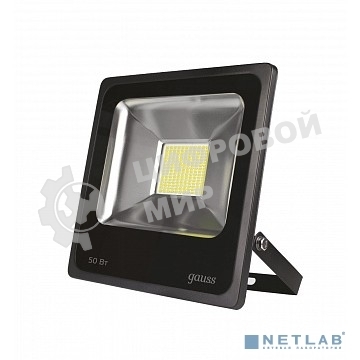Прожектор светодиодный Gauss LED 50W IP65 6500К черный 1/6