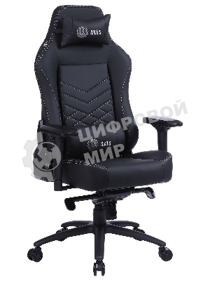 Кресло Cactus CS-CHR-0112BL черный, экокожа, подголовник