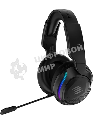 Гарнитура беспроводная игровая Mad Catz P.I.L.O.T. PRO черные (Bluetooth, 2.4 гГц, 3.5 мм jack, RGB подсветка, 50 мм, 930 мА·ч)