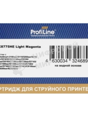 Картридж струйный ProfiLine PL-C8775HE №177 для принтеров HP 8253 Light Magenta водн