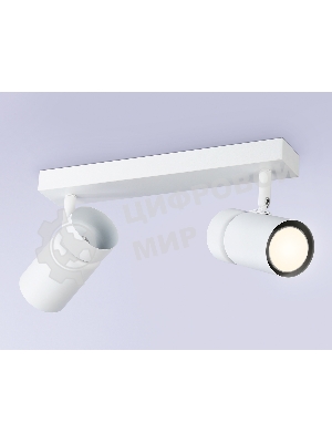 Накладной поворотный спот Ambrella light TA13177/2 WH белый GU10/2 max 12W 295*60*130