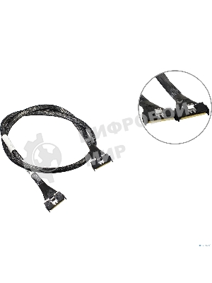 Кабель ShenzhenLianrui MCIO x8 - MCIO x8 Stragiht 80cm