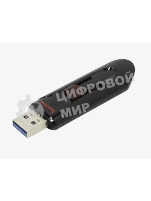 Флешка USB Sandisk CZ600 Cruzer Glide (SDCZ600-032G-G35), 32Gb, USB 3.0, R/W 100/20, черный