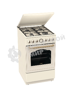 Плита газовая Gorenje GGI5BCLI бежевый, конфорок 4 газовых, духовка 67 л, 50 см x 85 см x 59.4 см