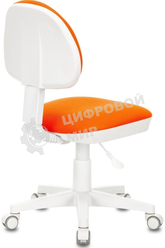 Кресло детское БЮРОКРАТ KD-3, на колесиках, ткань, оранжевый kd-3/wh/tw-96-1