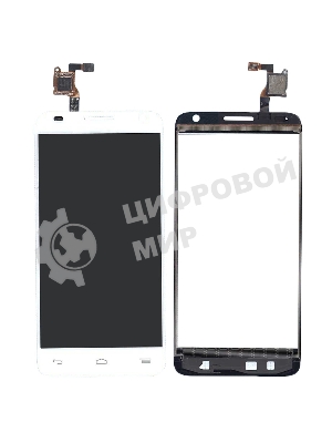 Сенсорное стекло (тачскрин) для Alcatel Idol 2 mini S 6036Y белое