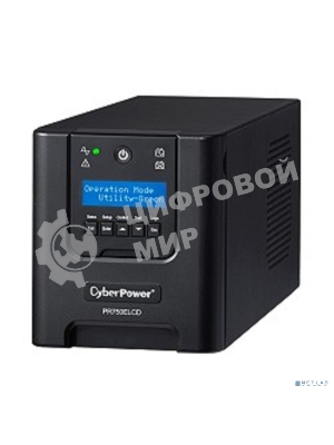 Источник бесперебойного питания CyberPower PR750ELCD 750VA/675W USB/RJ11/45 (6 IEC)