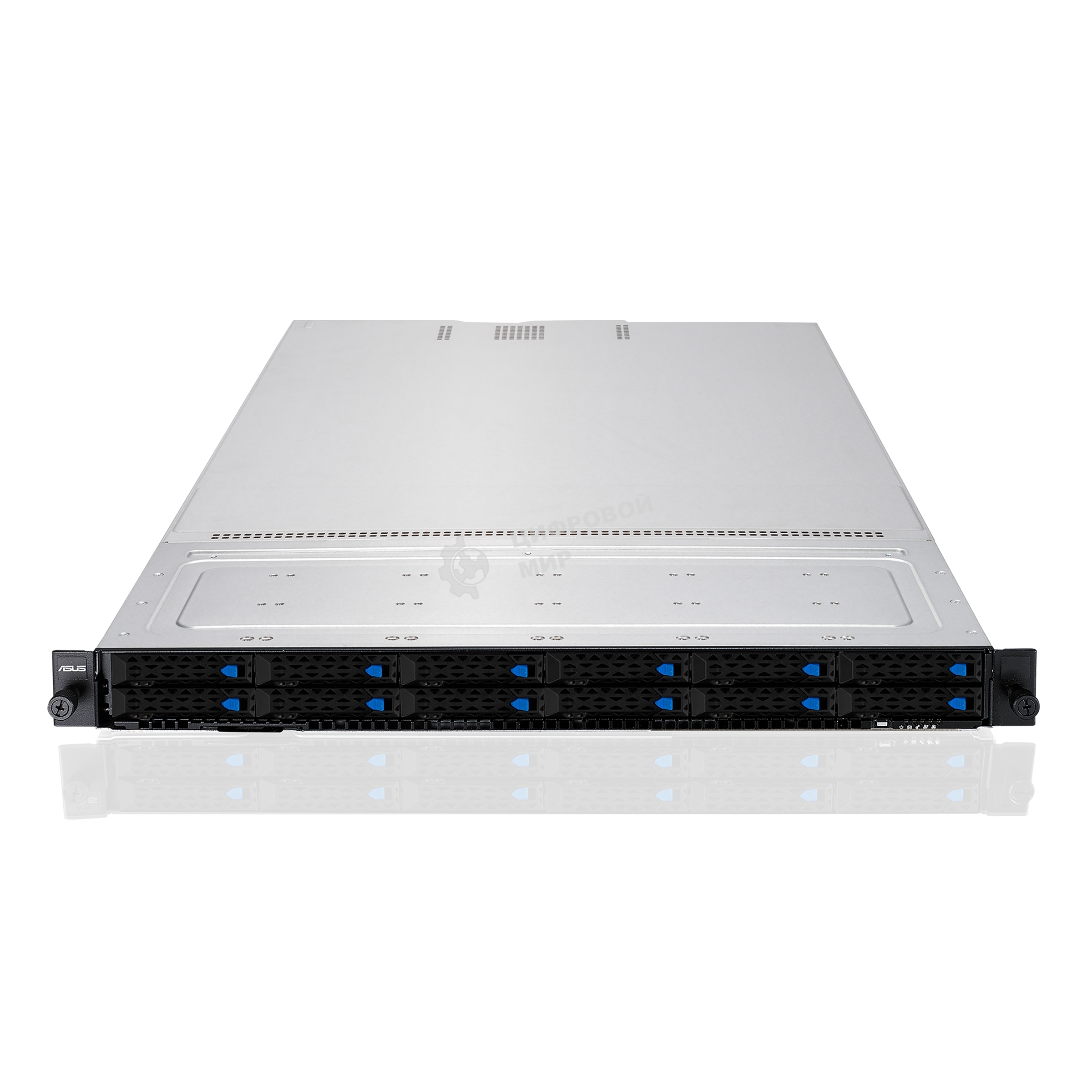 Серверная платформа ASUS RS720-E11-RS12U, 2U, 2 x LGA4677, 32 DIMM DDR5, 12=8 x NVMe/SAS*/SATA + 4 NVMe/SATA hs, 2 x M.2 slot, 2 x 10Gbe (X710) RJ45 port,Up to 8 slots PCIe 5.0, 1 x OCP 3.0, 1+1 1600W