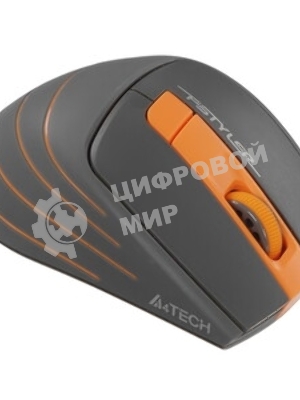 Мышь беспроводная A4Tech Fstyler FG30S серый, 2000 dpi, радиоканал, USB, кнопки - 6