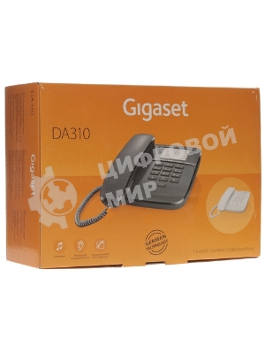 Телефон проводной Gigaset DA260 черный