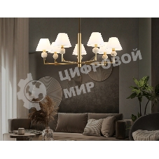 Люстра Ambrella light LH75162/7 BS/FR латунь/белый матовый E14*7 max 40W D890*580
